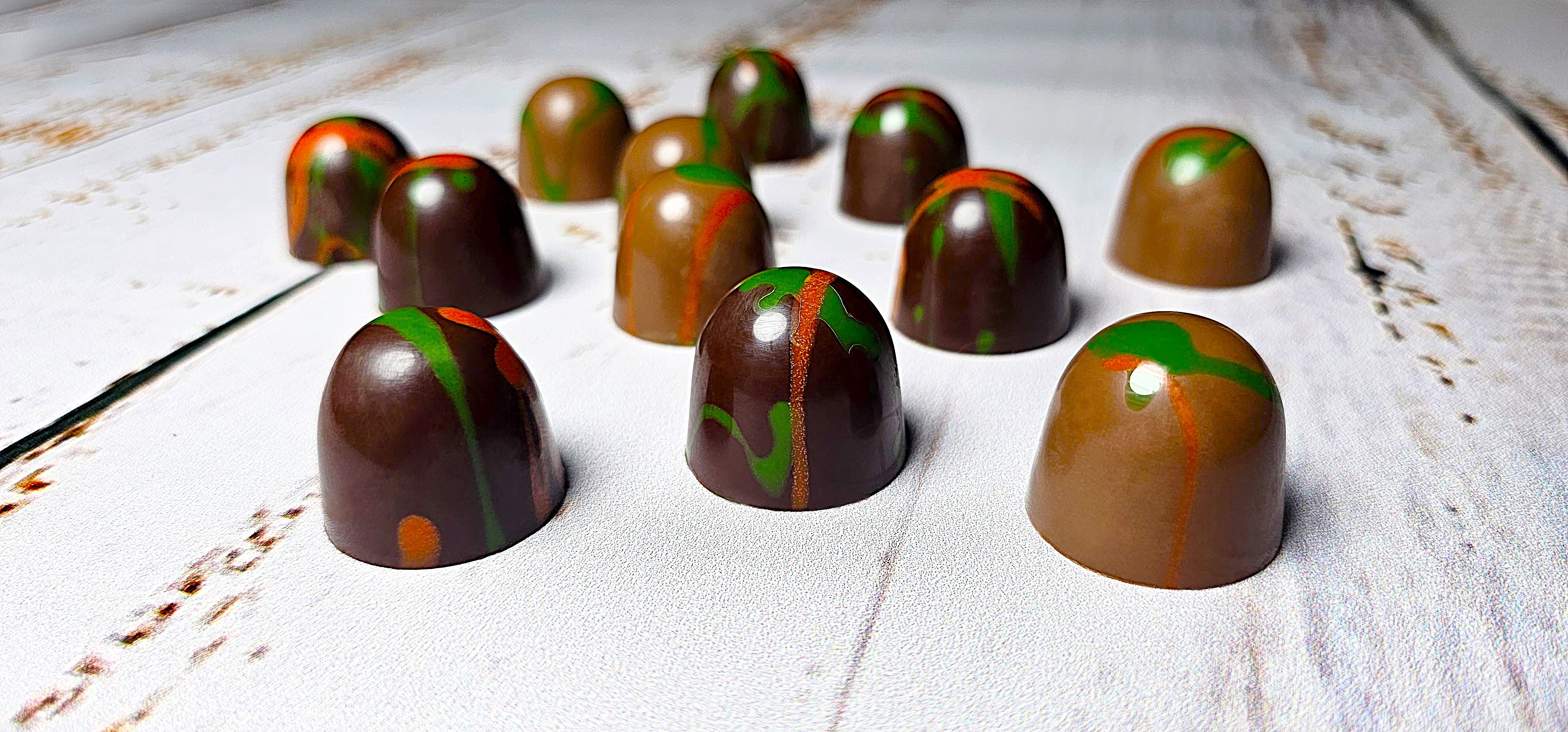 Dubai Chocolate Bonbons, Dark Dubai Chocolate, Milk Dubai Chocolate