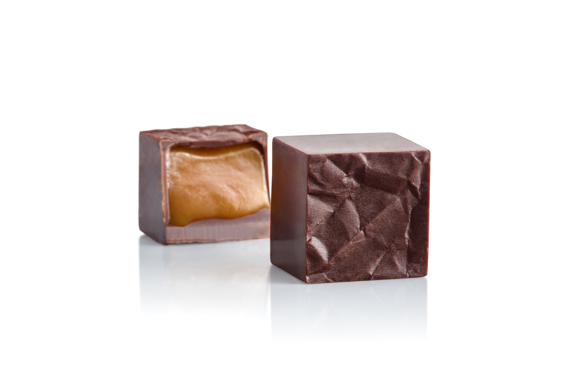 Les bonbons chocolate bonbons, dark chocolate with carmel