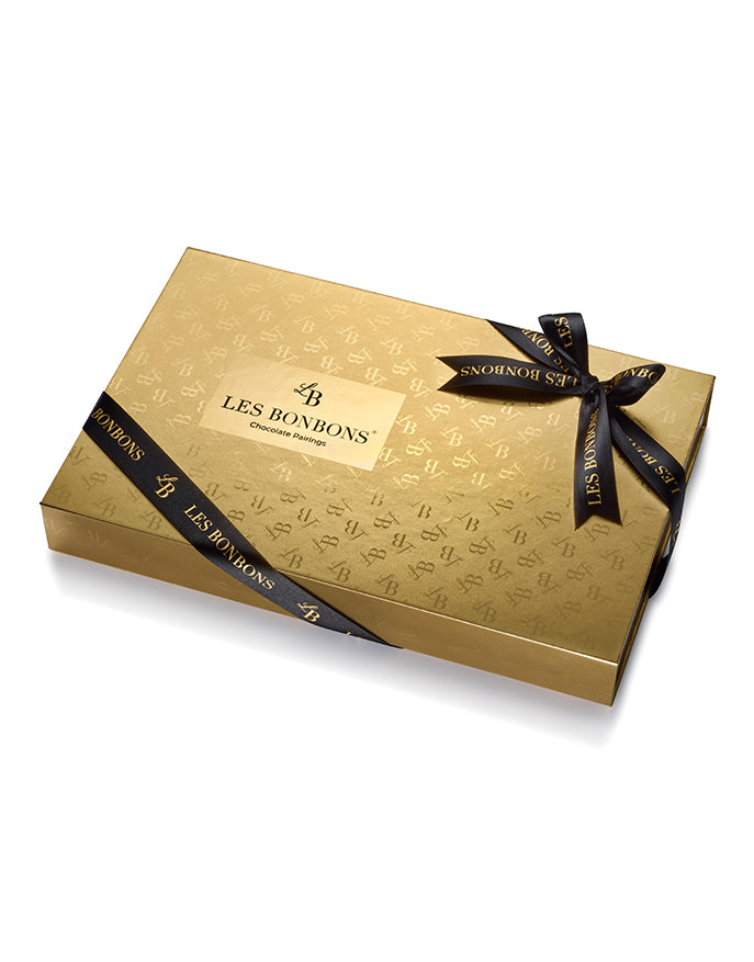 LES BONBONS luxury gold chocolate bonbons gift large