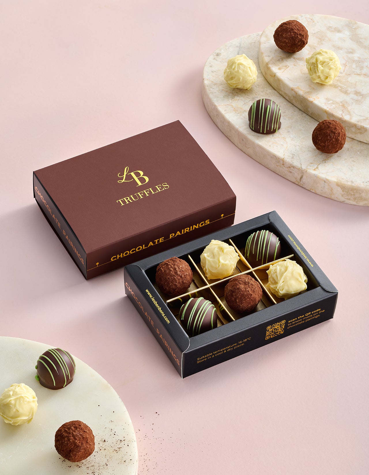 Mouth melting Chocolate Truffles Box - 6pcs