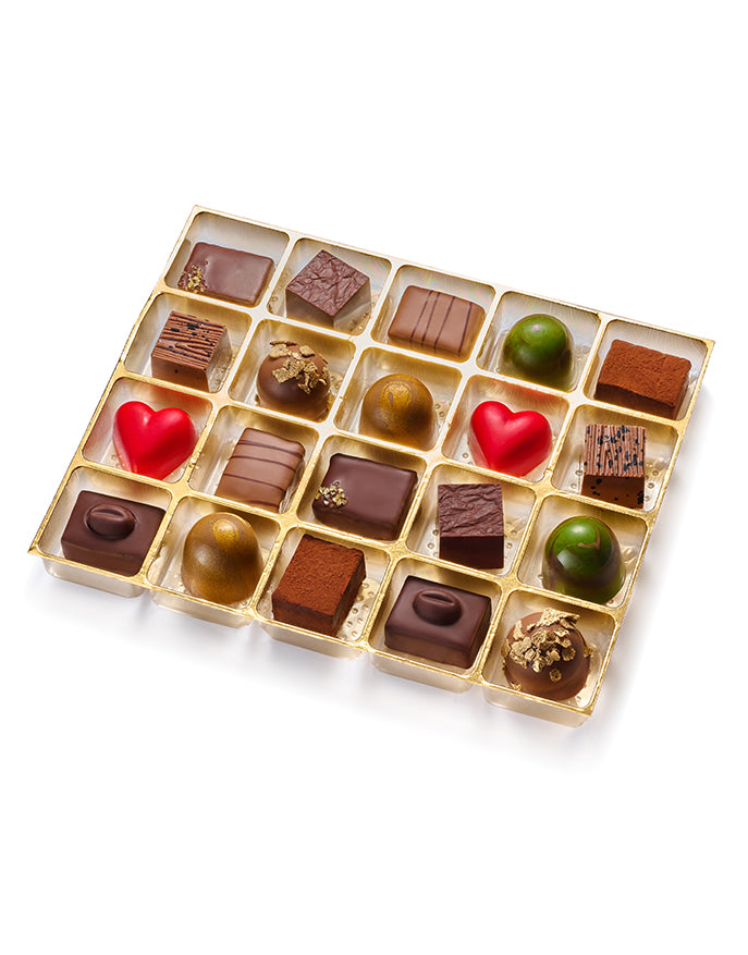 LES BONBONS assorted chocolate bonbons tray