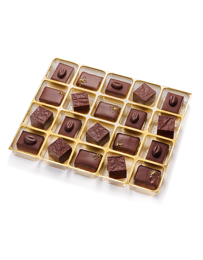 LES BONBONS Dark chocolate bonbons medium tray
