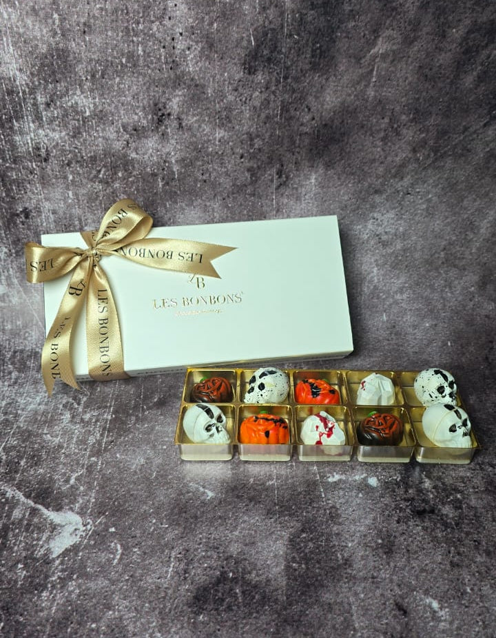 HALLOWEEN ASSORTED CHOCOLATE BONBONS GIFT BOX 10PC