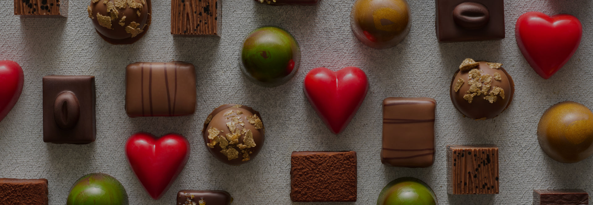 LES BONBONS Chocolate bonbons, milk chocolate, dark chocolate, assorted chocolate, creative shot, high quality belgian chocolate, landscape